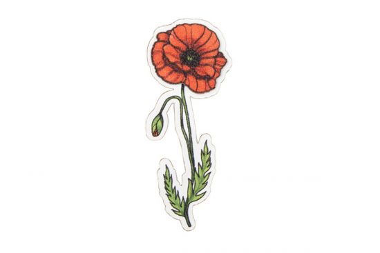 Drewniana broszka Poppy Brooch