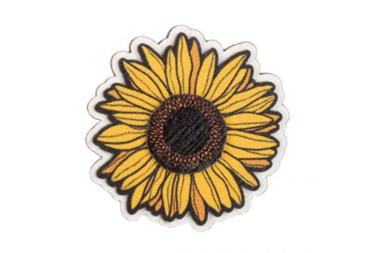 Drewniana broszka Sunflower Bloom Brooch