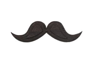 Drewniana broszka Moustache Brooch
