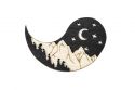 Drewniana broszka Night Brooch