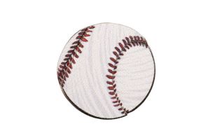 Drewniana broszka Baseball ball Brooch