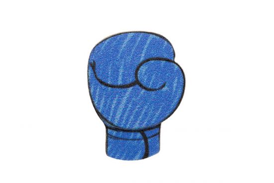Drewniana broszka Blue boxing glove Brooch