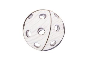 Drewniana broszka Florball ball Brooch