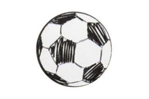 Drewniana broszka Football Brooch