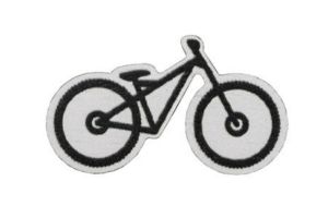 Drewniana broszka Mountain bike Brooch