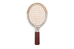 Drewniana broszka Tennis bat Brooch