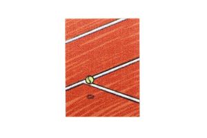 Drewniana broszka Tennis court Brooch