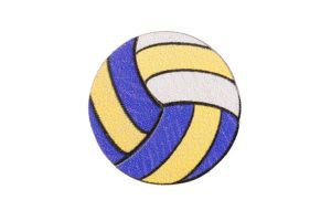 Drewniana broszka Volleyball ball Brooch
