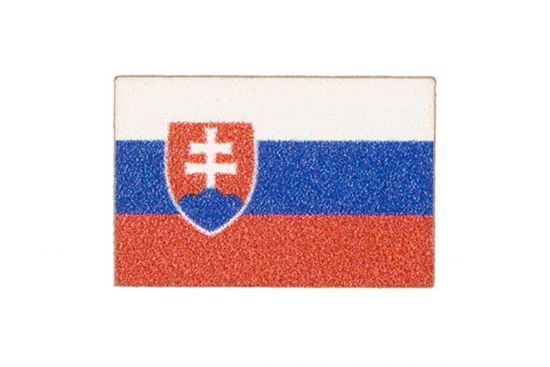 Drewniana flaga Słowacja