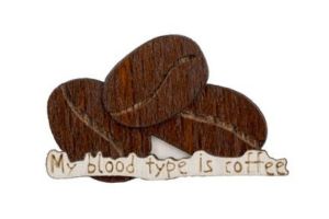 Dreweniana broszka Coffee Blood Type Brooch