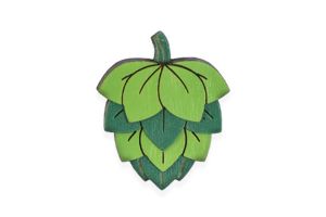 Drewniana broszka Hops Brooch