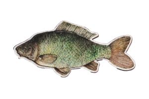Drewniana broszka Karp – od Epipi