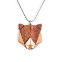 Drewniany wisiorek Bear Pendant