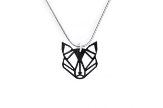 Drewiany wisiorek Black Foxy Pendant