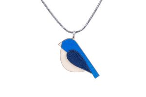 Drewniany wisiorek Blue Bird Pendant
