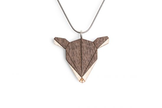 Drewniany wisiorek Doe Pendant