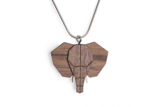 Drewniany wisiorek Elephant Pendant