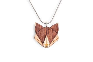 Drewniany wisiorek Fox Pendant