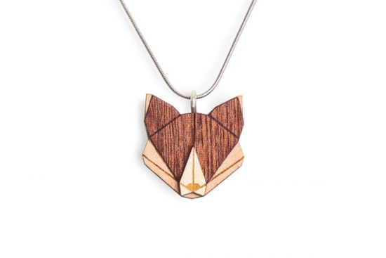 Drewniany wisiorek Fox Pendant Drewniany wisiorek Fox Pendant