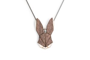 Drewniany wisiorek Hare Pendant
