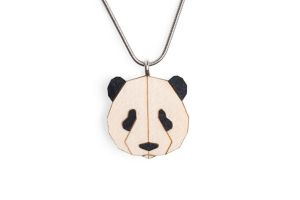 Drewniany wisorek Panda Pendant