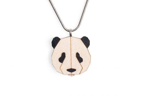 Drewniany wisorek Panda Pendant