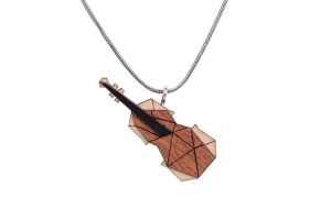 Drewniany wisorek Violin Pendant