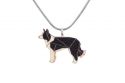 Drewniany wisorek Walking Collie Pendant