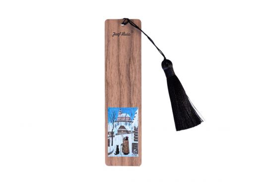 Drewniana zakładka do książki Nocny strażnik z psem – Josef Lada © Drewniana zakładka do książki Nocny strażnik z psem – Josef Lada ©