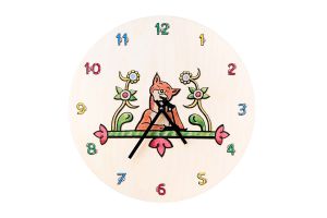 Zegar drewniany – Mądra kumoszka lisica – Josef Lada ©