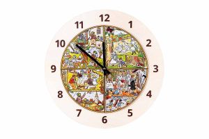 Zegar drewniany – Cztery pory roku – Josef Lada ©