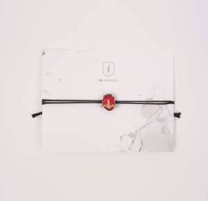 Bransoletka sznurkowa EKG Wooden Bracelet