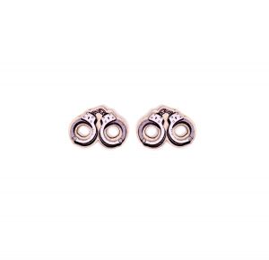 Drewniane kolczyki Handcuffs Earrings