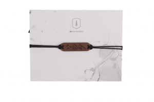 Bransoletka sznurkowa Mountains Panorama Wooden Bracelet