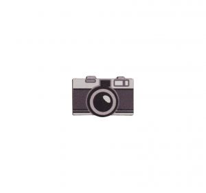 Drewniana broszka Camera Brooch