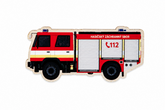 Drewniany magnes Wóz Strażacki Tatra Drewniany magnes Wóz Strażacki Tatra