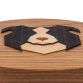 Drewniana dekoracja z litego drewna – Border Collie