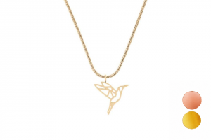 Metalowy wisiorek Bird Steel Pendant