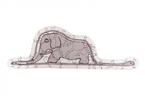 MINI - Drewniane puzzle Boa ate Elephant